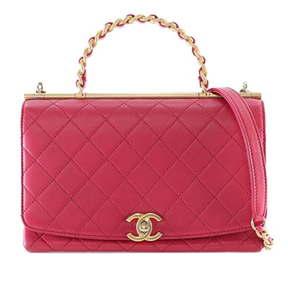 CHANEL Handbags - Chanel Medium Quilted Lambskin La Parisienne Flap